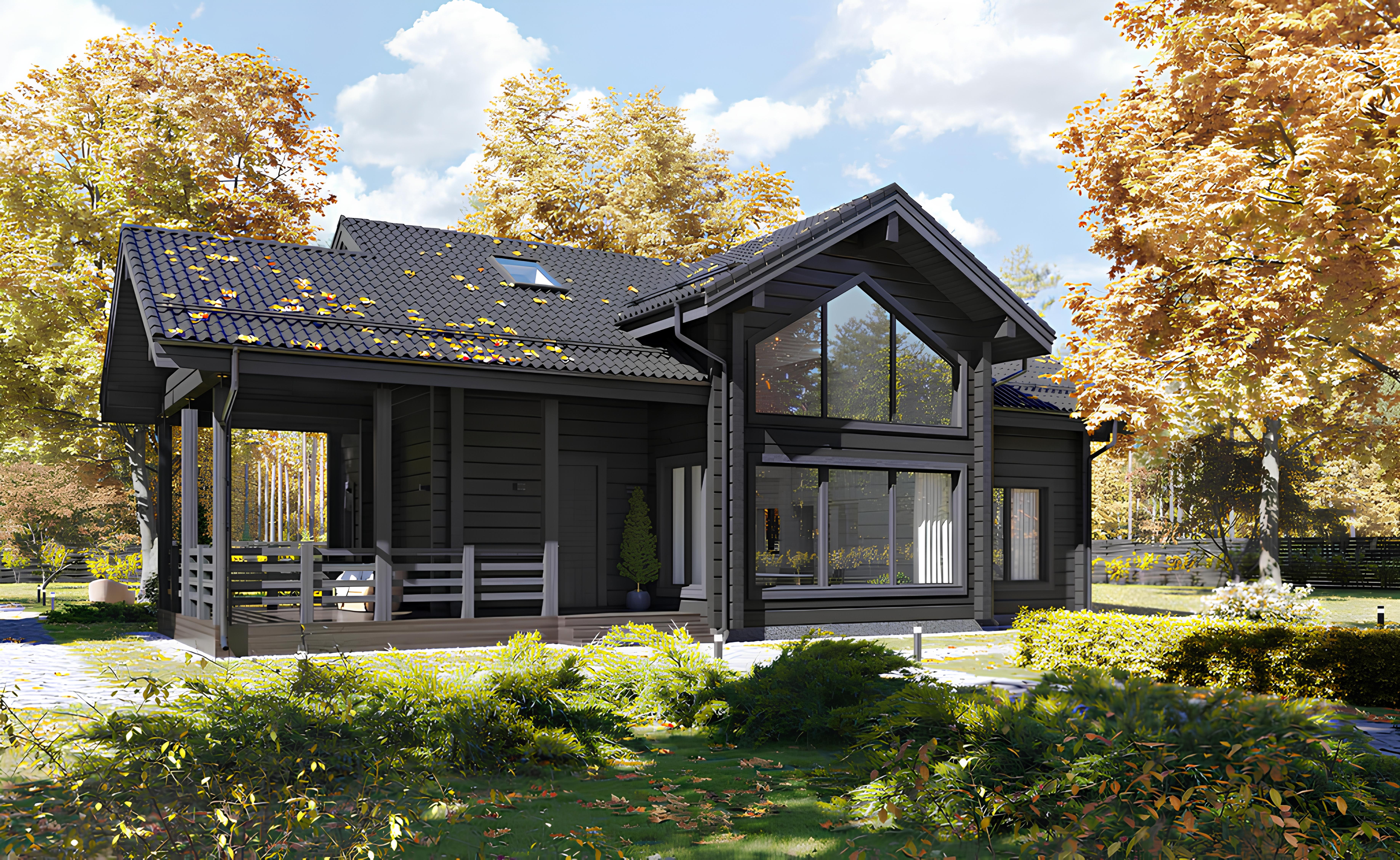 Дом из клееного бруса VZ-398 